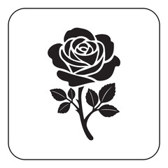 Hand drawn flower design with vintage style
