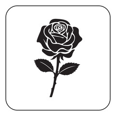 Hand drawn flower design with vintage style