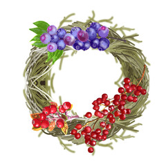 wreath of berries 