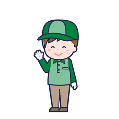 配達員／ななめ／男性 10