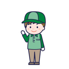 配達員／ななめ／男性 12