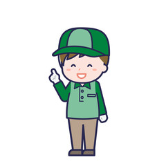 配達員／ななめ／男性 13