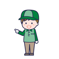 配達員／ななめ／男性 16