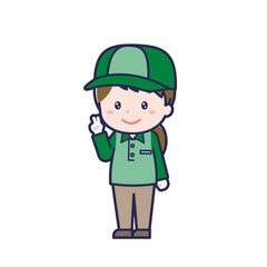 配達員／ななめ／女性 14