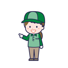 配達員／ななめ／女性 16