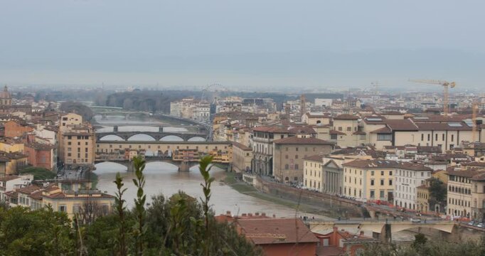 view of florence from ponte vecchio