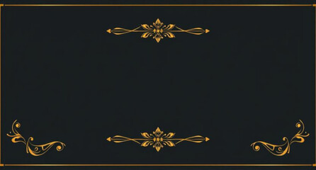 background with golden ornament