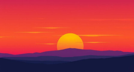 Sunset over the mountains, Mountain sunset, Sunset landscape, Mountains at dusk, Sunset behind peaks, Evening mountain scene, Golden hour mountains, Scenic sunset view, Mountains with sun setting, Sun