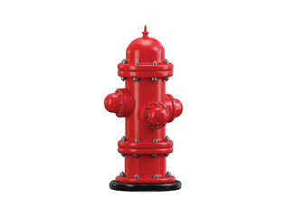 Red Fire Hydrant icon 3d render concept of extinguishing burning building water supply in case of Street fire hydrant extinguishing technology vector illustration