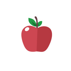 red apple vector illustration