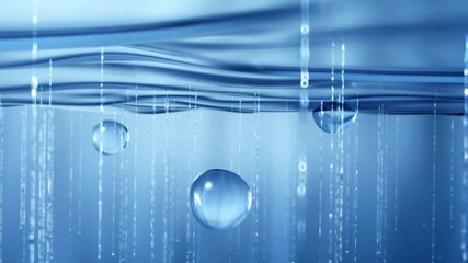 Cosmetic essence ball molecules penetrate the skin layer, emit hydrating and moisturizing factors, penetrate the intercellular gaps, activate deep cells, quickly absorbed by the face,beauty 3d render.