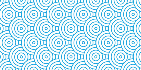 Minimal vector Overlapping Pattern geometric diamond geometric waves spiral abstract circle wave line. Blue seamless tile stripe geometric create retro line pattern background.	
