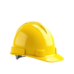 Fototapeta premium yellow hard hat helmet with transparent background PNG and JPEG image