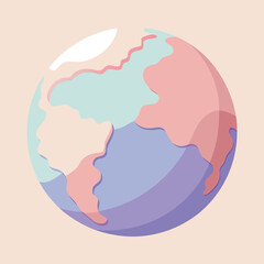 globe minimalist illustration 