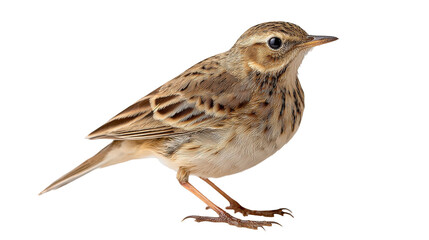Fototapeta premium A detailed close-up of a sparrow perched and looking around. transparent background