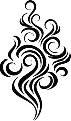 Fototapeta premium smoke black silhouette