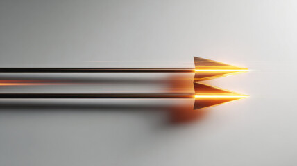 Pair of arrows on collision course, symbol