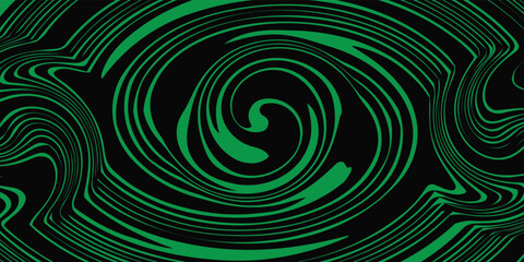 image of one Illustration of digital fractal black green