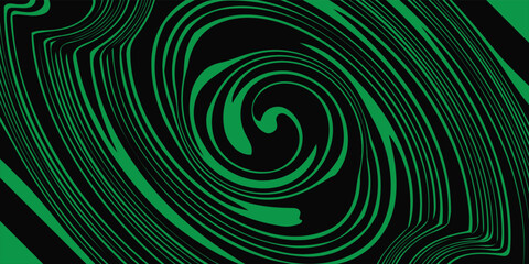 image of one Illustration of digital fractal black green