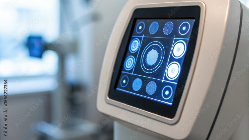 Poster Close-Up of Smart Vision Assessment Panel Displaying Calibration Options