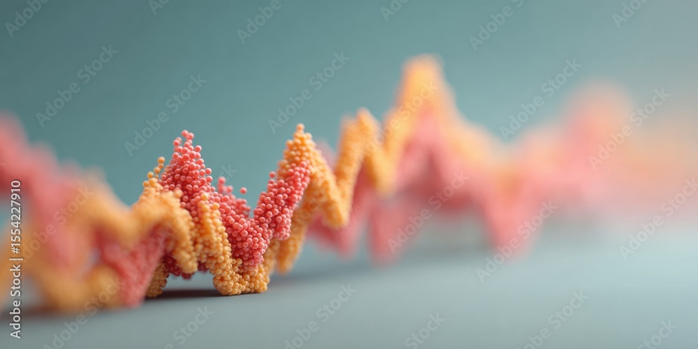 Aufkleber Dynamic Stock Market Graph with Volatility and Resilience Visualization for Financial Analysis and Investment Strategy in Modern Digital Trading