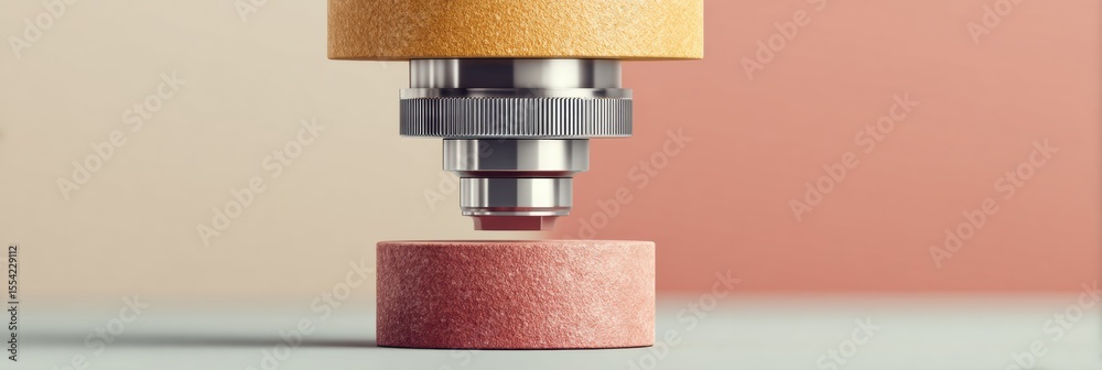 Aufkleber Quantum Sensor Scanning Microscope Platform with Precision Mechanical Components for Atomic-Scale Imaging in Nanotechnology Marketing and Research
