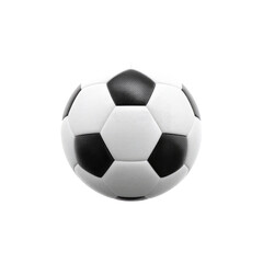 Obraz premium Classic Black and White Soccer Ball on a Transparent Background for Sports and Recreation Themes