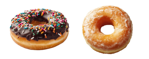Donuts Isolated on Transparent Background