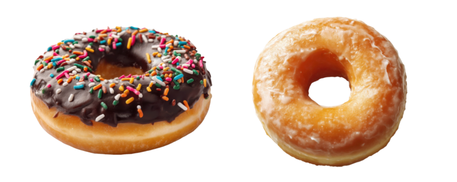 Donuts Isolated on Transparent Background - Powered by Adobe