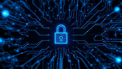 "Digital Cloud Data Security Implementation Using Padlock Icons for Protected Access and Information Integrity"

