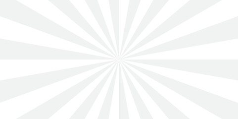 Sunburst beam light vintage shine and graphic summer explosion pattern. white and gray bright sunrise isolated glow striped texture background.	
