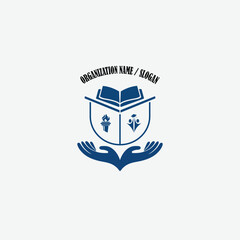 3431 educational logo school college university learning institute book academy organization
