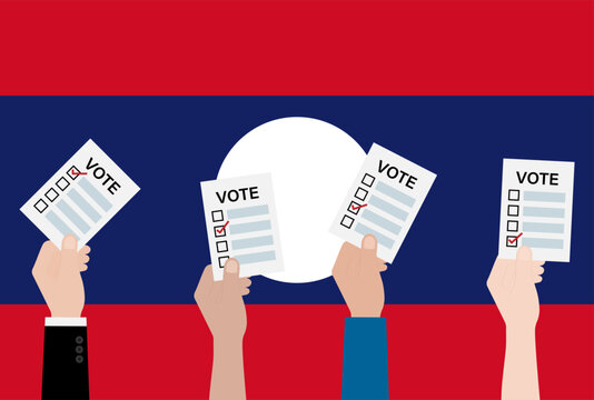 Election in Laos. Election Concept. Vector Illustration.