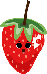 Hand draw Cute Fruit Characters Vector Set
