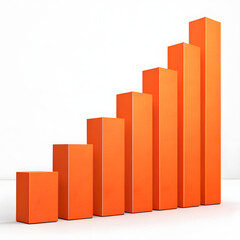 Fototapeta premium business graph is increasing without a line of increase