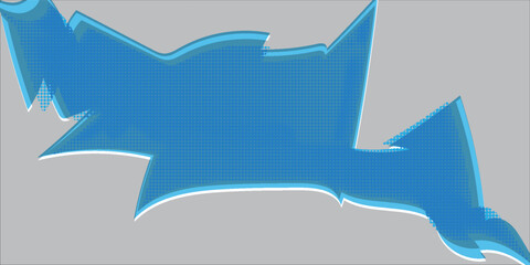 Graffiti wall with gray, blue and white spray paint. The graffiti is a mixture of dots, colors and shapes, creating a perfect look.