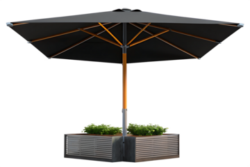 white umbrella isolated on white background