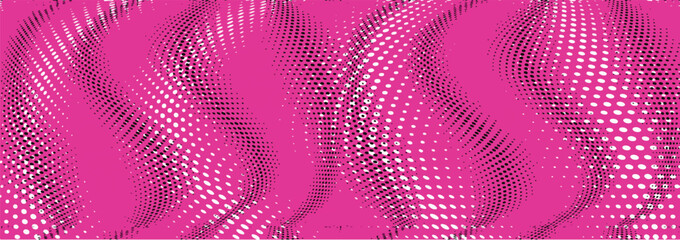 Polka dot color gradient halftone pattern. Vector illustration
