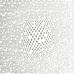 Wavy gradient halftone dots pattern texture background
