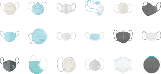 Collection of Diverse Face Mask Designs A Comprehensive Guide to Styles and Types
