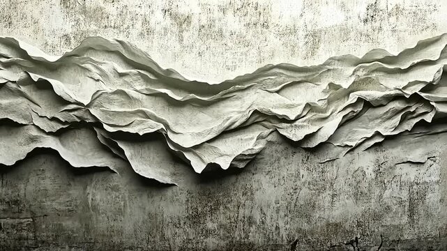 Abstract Landscape: A Textured Symphony in Grey