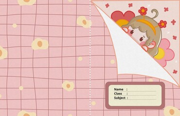 Book cover pink checkered