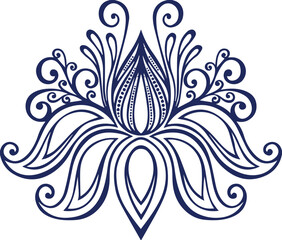 Beautiful flower art and mandala vector design