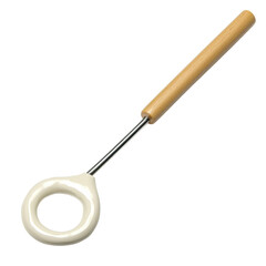 Naklejka premium Innovative Cooking Utensil with Wooden Handle and Silicone Head