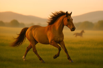 Fototapeta premium horse in the field