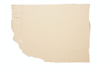 Fototapeta premium Cream paper collage element backgrounds abstract white background.