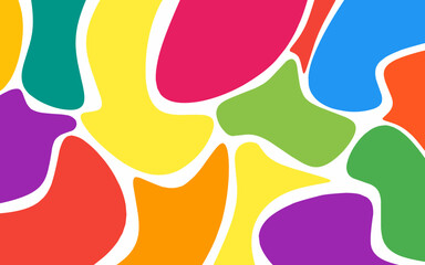 seamless pattern with colorful splashes