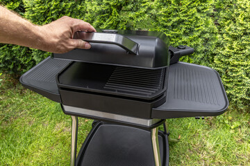Assembling a new grill on the plot, installing an electric grill, hotplate, thermostat, power...