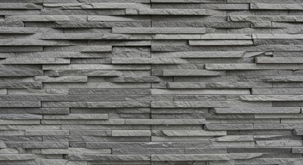 Gray stone veneer wall texture
