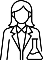 medical woman silhouette